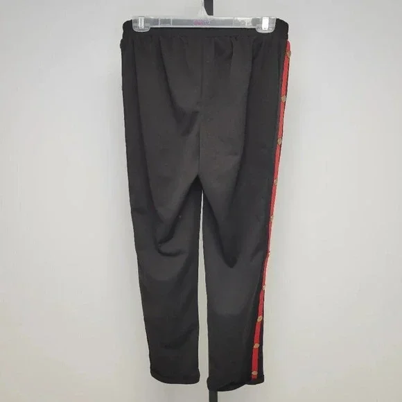 Button Side  Striped Pants - Picture 4 of 4